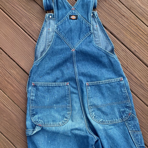 Dickies 32 x 30 distressed overalls Womens M - Picture 6 of 7